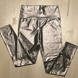 Black Faux Leather Leggings